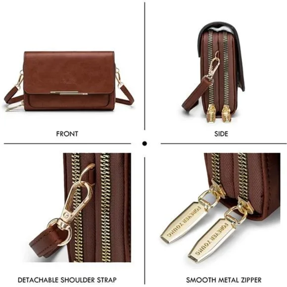 Roulens Small Crossbody Bag for Women,Cell Phone Purse Women's Shoulder Handbag - Picture 3 of 7